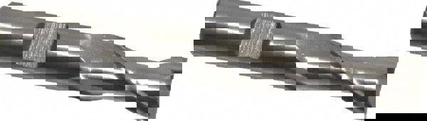 Square End Mill: 13/32'' Dia, 13/16'' LOC, 3/8'' Shank Dia, 2-11/16'' OAL, 2 Flutes, High Speed Steel