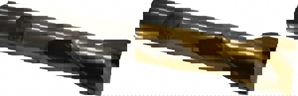 Square End Mill: 11/16'' Dia, 1-5/16'' LOC, 1/2'' Shank Dia, 3-5/8'' OAL, 2 Flutes, High Speed Steel