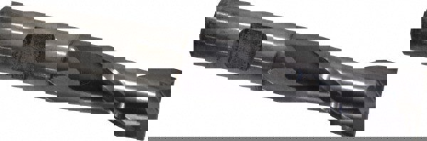 Square End Mill: 9/16'' Dia, 1-1/8'' LOC, 1/2'' Shank Dia, 3-3/8'' OAL, 2 Flutes, High Speed Steel