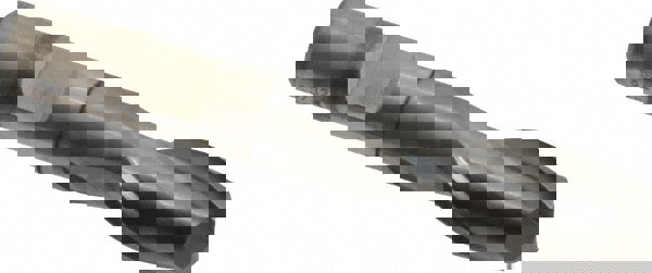 Square End Mill: 19/32'' Dia, 1-1/8'' LOC, 1/2'' Shank Dia, 3-3/8'' OAL, 2 Flutes, High Speed Steel