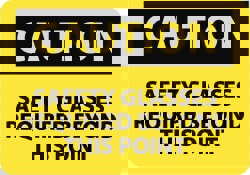 Accident Prevention Sign: Rectangle, 