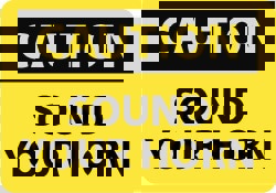 Accident Prevention Sign: Rectangle, 