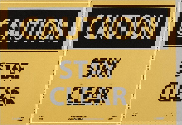 Accident Prevention Sign: Rectangle, 