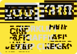 Accident Prevention Sign: Rectangle, 