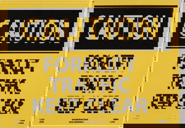 Accident Prevention Sign: Rectangle, 