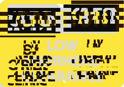 Accident Prevention Sign: Rectangle, 