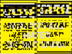 Accident Prevention Sign: Rectangle, 