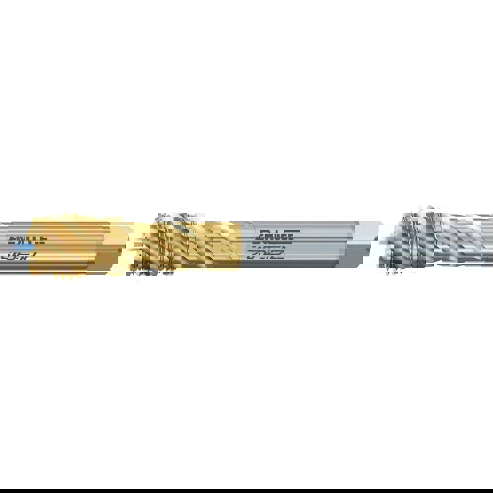 Spiral Flute Tap: M8x1.00 MF, Modified Bottoming, 6H Class of Fit, Powdered Metal, TiN-60 Coated