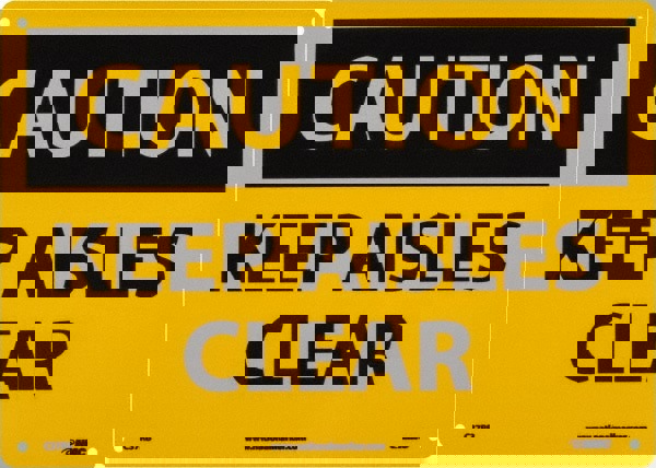 Accident Prevention Sign: Rectangle, 