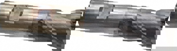 Square End Mill: 1'' Dia, 1-1/2'' LOC, 3/4'' Shank Dia, 4'' OAL, 2 Flutes, High Speed Steel