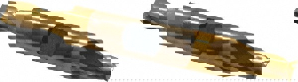 Square End Mill: 1/4'' Dia, 3/8'' LOC, 3/8'' Shank Dia, 2-7/8'' OAL, 2 Flutes, High Speed Steel