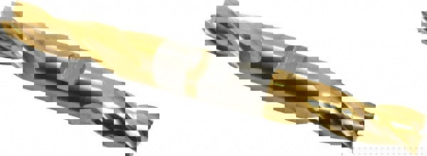 Square End Mill: 7/16'' Dia, 1'' LOC, 1/2'' Shank Dia, 4-1/8'' OAL, 3 Flutes, High Speed Steel