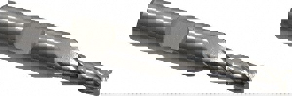 Square End Mill: 1/4'' Dia, 5/8'' LOC, 3/8'' Shank Dia, 2-7/16'' OAL, 3 Flutes, High Speed Steel