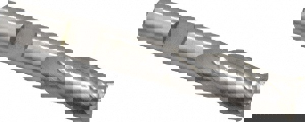 Square End Mill: 7/16'' Dia, 1'' LOC, 3/8'' Shank Dia, 2-11/16'' OAL, 3 Flutes, High Speed Steel