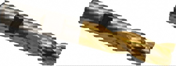 Square End Mill: 3/8'' Dia, 3/4'' LOC, 3/8'' Shank Dia, 2-1/2'' OAL, 3 Flutes, High Speed Steel