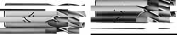 Square End Mill: 7/16'' Dia, 1'' LOC, 3/8'' Shank Dia, 2-11/16'' OAL, 3 Flutes, High Speed Steel