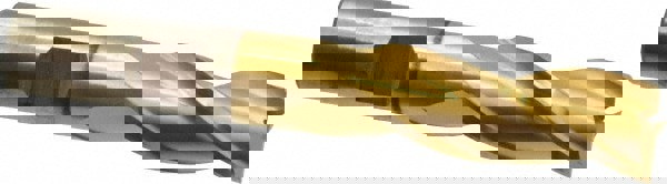 Square End Mill: 9/16'' Dia, 1-3/8'' LOC, 1/2'' Shank Dia, 3-3/8'' OAL, 3 Flutes, High Speed Steel