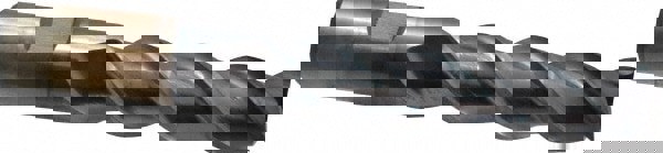 Square End Mill: 3/4'' Dia, 1-5/8'' LOC, 3/4'' Shank Dia, 3-7/8'' OAL, 3 Flutes, High Speed Steel