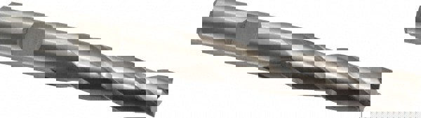 Square End Mill: 3/8'' Dia, 1-1/2'' LOC, 3/8'' Shank Dia, 3-1/4'' OAL, 3 Flutes, High Speed Steel