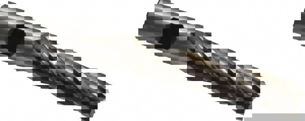 Square End Mill: 5/8'' Dia, 2-1/2'' LOC, 5/8'' Shank Dia, 4-5/8'' OAL, 3 Flutes, High Speed Steel