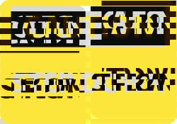 Accident Prevention Sign: Rectangle, 