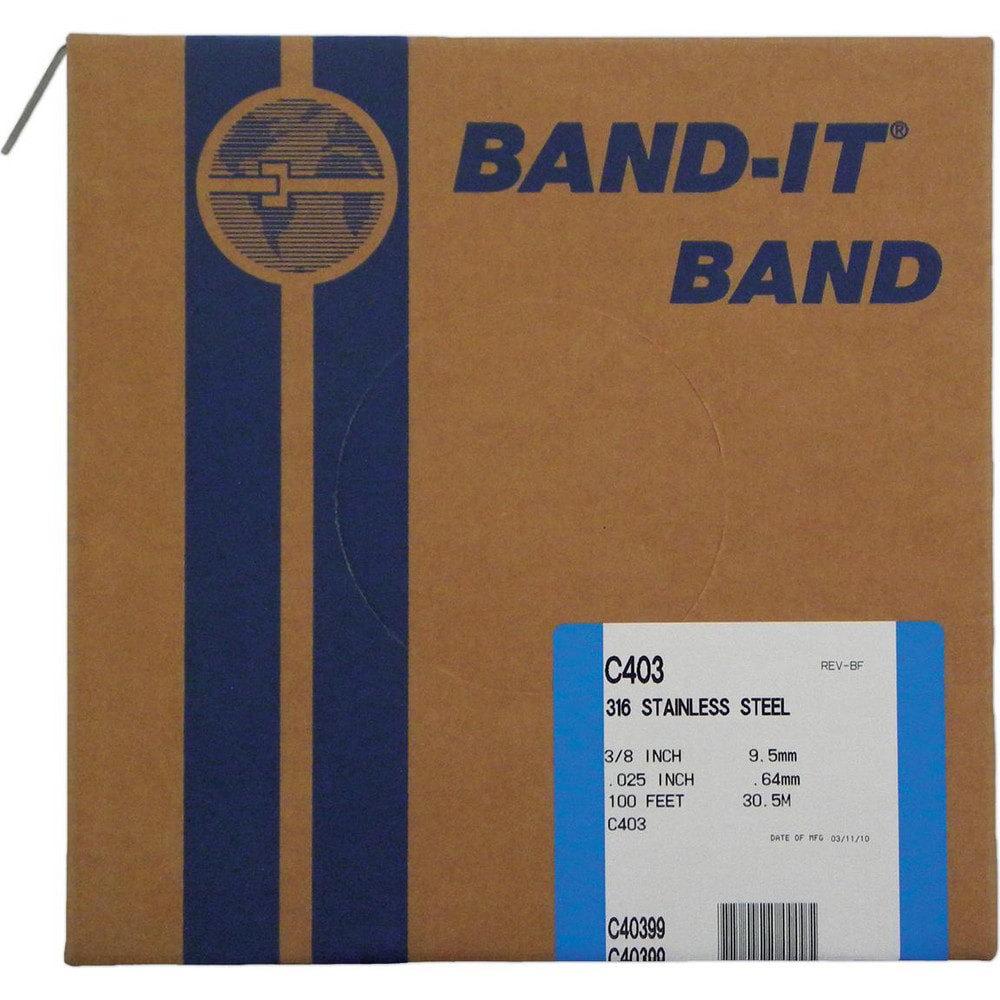 Band Clamps; Clamp Type: Banding ; Material: Stainless Steel ; Number of Pieces: 1 ; Material Grade: 316 ; Includes: 100/Roll ; System Of Measurement: Decimal Inch