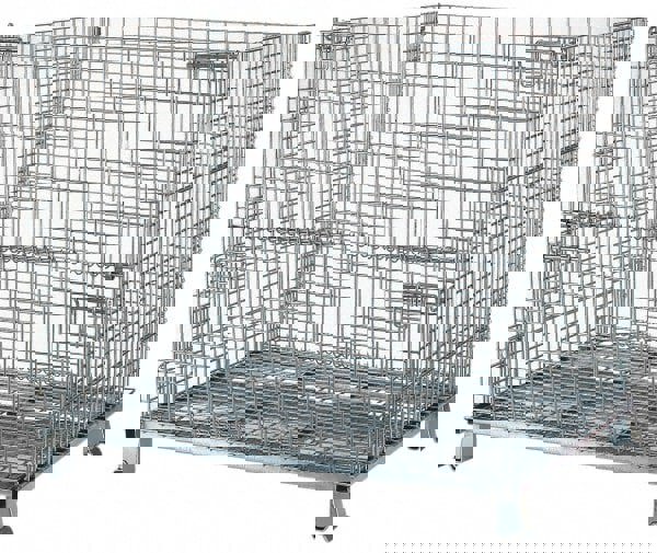 Bulk Storage Container: Steel, Basket-Style Bulk Container