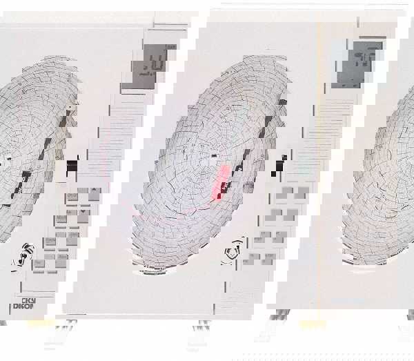 32 to 122°F, 24 Hour Recording Time Chart