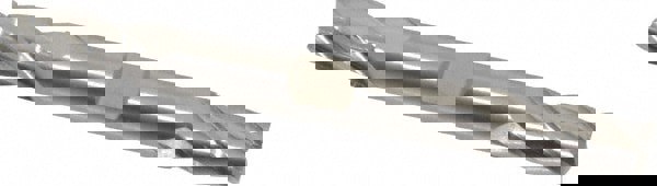 Square End Mill: 3/8'' Dia, 3/4'' LOC, 3/8'' Shank Dia, 3-1/2'' OAL, 4 Flutes, High Speed Steel