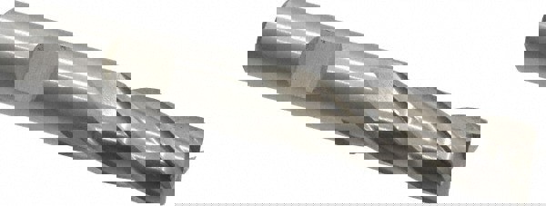 Square End Mill: 1/2'' Dia, 1-1/4'' LOC, 1/2'' Shank Dia, 3-1/4'' OAL, 4 Flutes, High Speed Steel