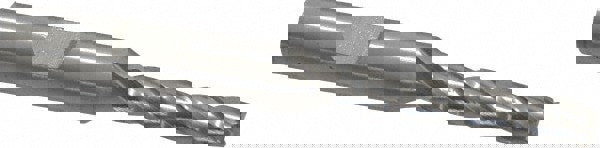 Square End Mill: 1/4'' Dia, 1-1/4'' LOC, 3/8'' Shank Dia, 3-1/16'' OAL, 4 Flutes, High Speed Steel
