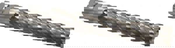 Square End Mill: 1'' Dia, 6'' LOC, 1'' Shank Dia, 8-1/2'' OAL, 4 Flutes, High Speed Steel