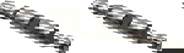 Square End Mill: 9/32'' Dia, 9/16'' LOC, 3/8'' Shank Dia, 3-3/8'' OAL, 2 Flutes, High Speed Steel