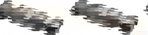 Square End Mill: 5/8'' Dia, 1-1/8'' LOC, 5/8'' Shank Dia, 5'' OAL, 2 Flutes, High Speed Steel