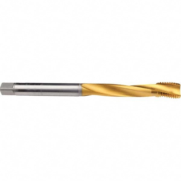 Extension Tap: M30 x 3.5, 4 Flutes, D8, TiN Finish, Cobalt, Long Reach & Spiral Flute