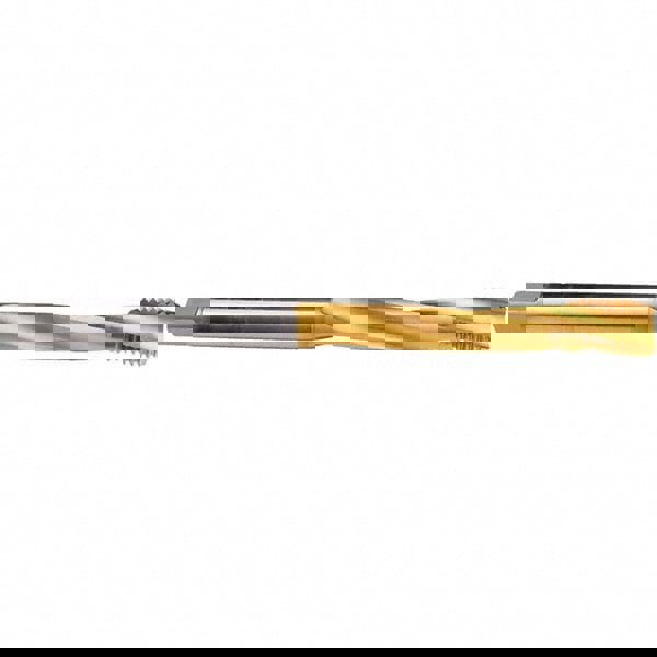 Extension Tap: M36 x 4, 4 Flutes, D9, TiN Finish, Cobalt, Long Reach