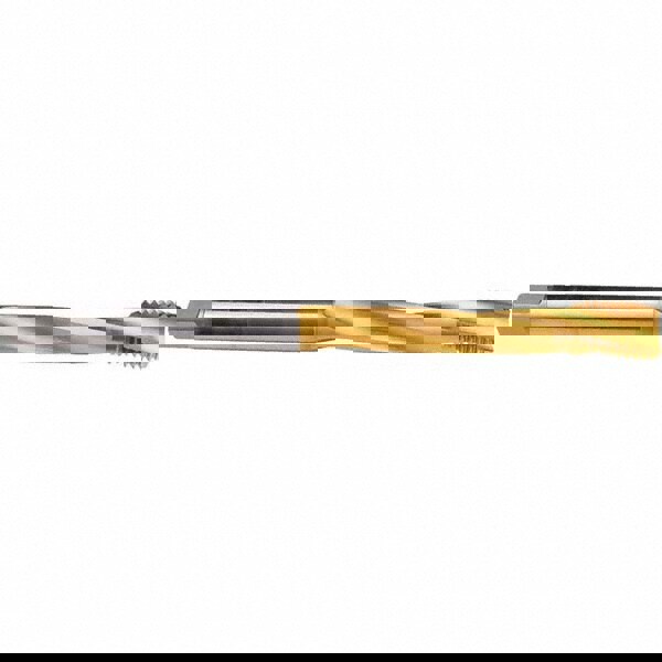 Spiral Flute Tap: M45x4.50 Metric, 3 Flutes, 2-3P, 6HX Class of Fit, HSS-E, TIN Coated