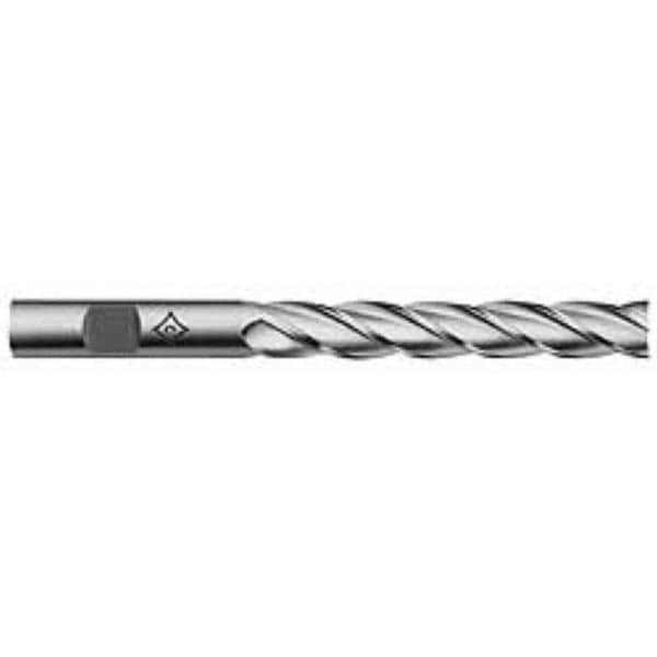 Square End Mill: 1'' Dia, 6'' LOC, 1'' Shank Dia, 8-1/2'' OAL, 4 Flutes, Cobalt