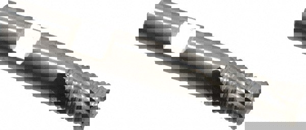 Square End Mill: 3/8'' Dia, 3/4'' LOC, 3/8'' Shank Dia, 2-1/2'' OAL, 4 Flutes, Powdered Metal