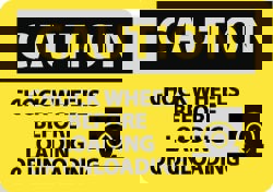 Accident Prevention Sign: Rectangle, 