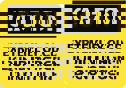 Chemical & Hazardous Material Sign: Rect