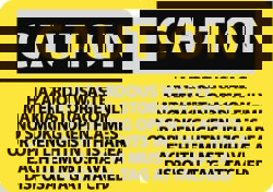 Chemical & Hazardous Material Sign: Rect