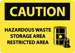 Chemical & Hazardous Material Sign: Rect