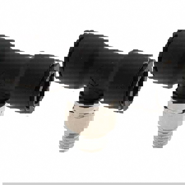 Push-To-Connect Tube to Male NPT Tube Fitting: Male Branch Tee, 1/8