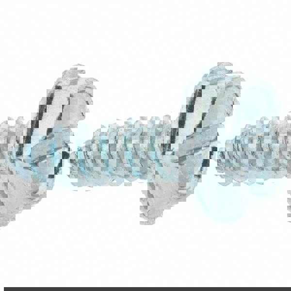Sheet Metal Screw: #6, Hex Washer Head, Slotted