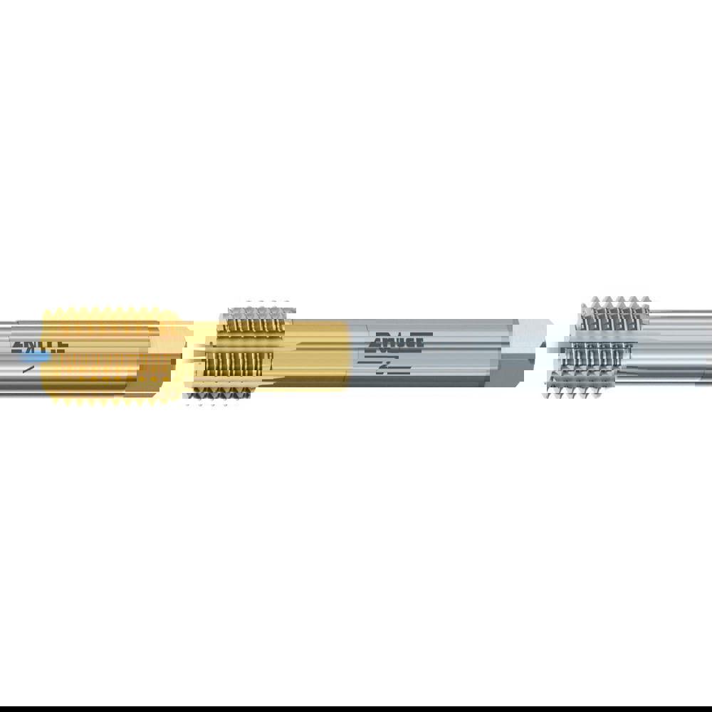 Thread Forming Tap: M14x2.00 Metric, 6H Class of Fit, Modified Bottoming, Powdered Metal High Speed Steel, TiN-80 Coated