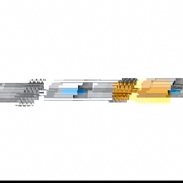 Thread Forming Tap: M12x1.50 Metric Fine, 6HX Class of Fit, Modified Bottoming, Powdered Metal High Speed Steel, GLT-8 Coated