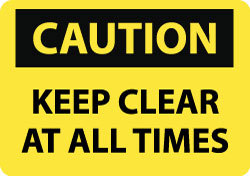 Accident Prevention Sign: Rectangle, 