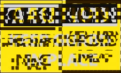 Accident Prevention Label: 