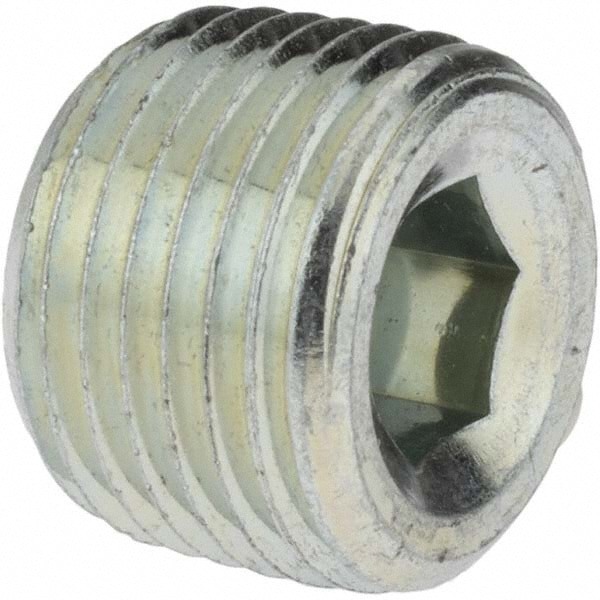 Industrial Pipe Hollow Hex Plug: 1/2